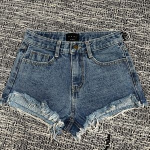 OKAY By Seoul Cutt Off Denim Shorts